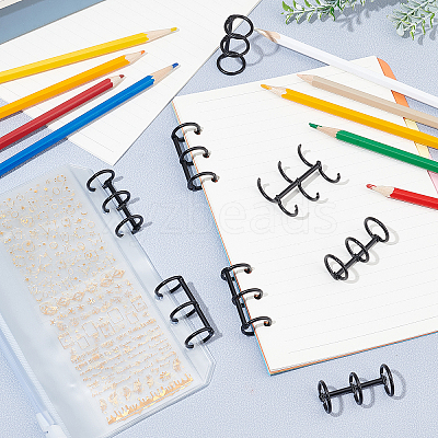 Iron Loose Leaf Book Binder Hinged Rings TOOL-PH0001-49B-1