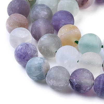 Natural Fluorite Beads Strands X-G-K292-01-1
