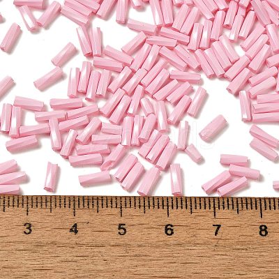 Baking Paint Glass Twist Bugle Beads SEED-C004-02M-1