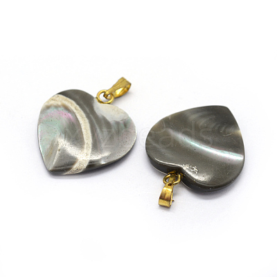 Shell Pendants SSHEL-E564-23B-G-1