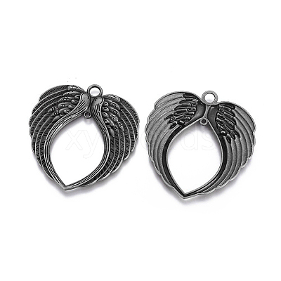 Tibetan Style Alloy Wing Large Pendants LS-TIBEP-S100-B-NR-1