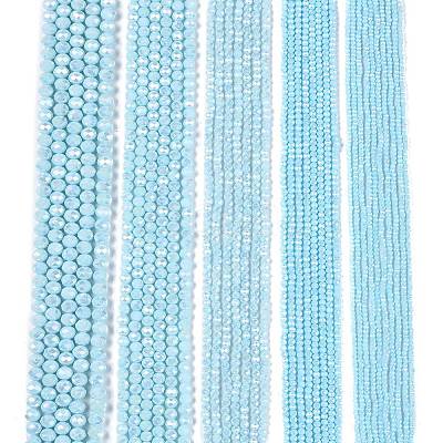 Electroplate Glass Beads Strands EGLA-A044-P3mm-B06-1