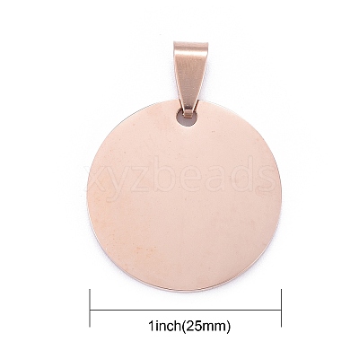 Ion Plating(IP) 304 Stainless Steel Pendants STAS-I311-05A-RG-1