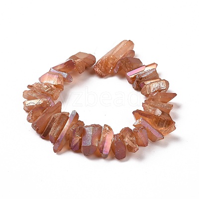 Natural Quartz Crystal Points Beads Strands G-K181-B22-1