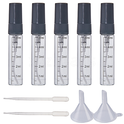 10Pcs 5ML Mini Glass Spray Bottles MRMJ-GF0001-43-1