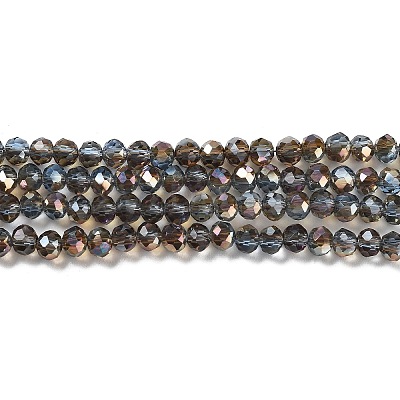 Electroplate Glass Beads Strands EGLA-A034-T6mm-J16-1