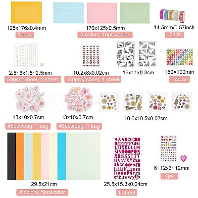 DIY Scrapbook Making Kits DIY-GL0006-04-1