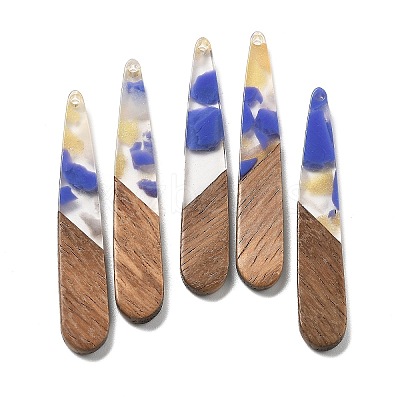 Resin and Walnut Pendants FIND-R051-08A-1