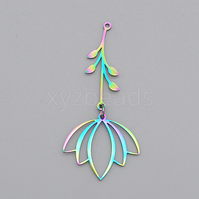 Ion Plating(IP) 201 Stainless Steel Big Pendants LS-STAS-S105-LA590-1