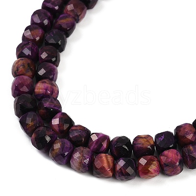 Natural Tiger Eye Dyed Beads Strands G-H028-A01-07A-1