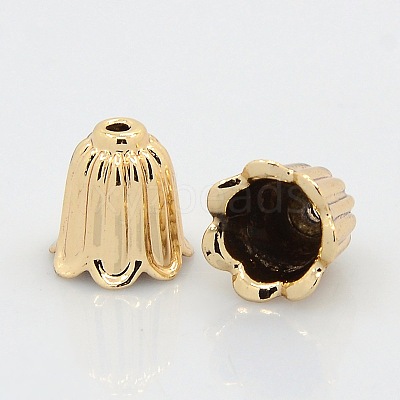 Nickel Free & Lead Free Light Gold Tone Alloy Bead Caps PALLOY-J471-62G-FF-1