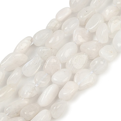 Natural Rainbow Moonstone Beads Strands G-G018-48-01-1