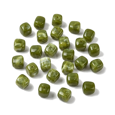 Opaque Acrylic Beads X-OACR-D320-01Q-1