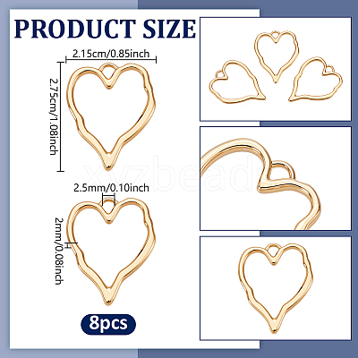 8Pcs Brass Pendants KK-NB0004-24-1