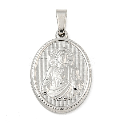 Non-Tarnish 304 Stainless Steel Pendants STAS-B071-02A-21P-1