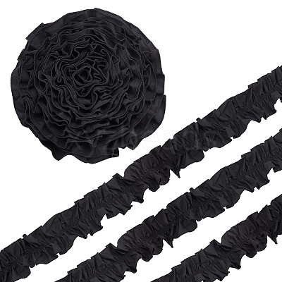 Polyester Ruffled Trimming DIY-WH0430-116A-1