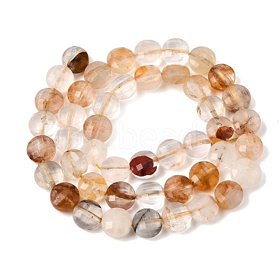 Natural Yellow Hematoid Quartz Golden Healer Quartz Beads Strands GG-CBA4808-H01-02-1