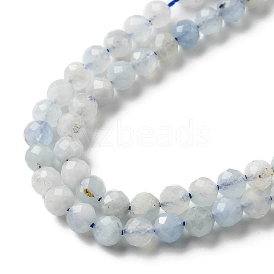 Natural Aquamarine Beads Strands LS-G-E411-19E-4mm-1