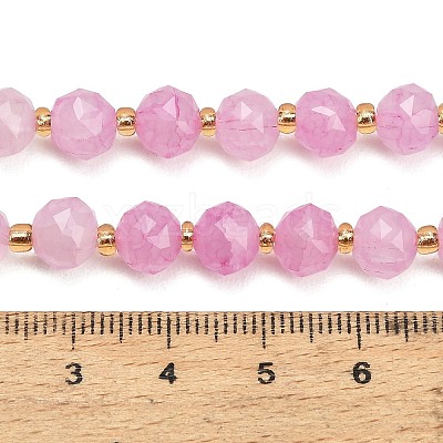 Dyed Imitation Jade Glass Beads Strands GL-Z001-02B-05-1