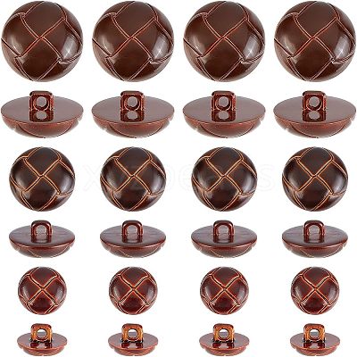 100Pcs 1-Hole Plastic Buttons BUTT-CA0001-05B-1