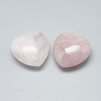 Natural Rose Quartz Heart Love Stones G-S336-01D-12-1
