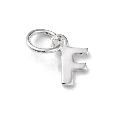 925 Sterling Silver Letter Charms STER-C012-01S-F-1