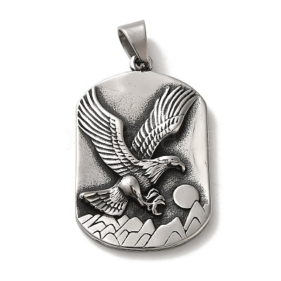 316L Surgical Stainless Steel Big Pendants STAS-H194-02AS-03-1