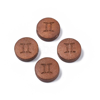 Laser Engraved Wood Beads WOOD-S053-53K-1