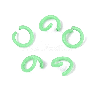 Spray Painted Iron Open Jump Rings IFIN-T017-04C-07-1