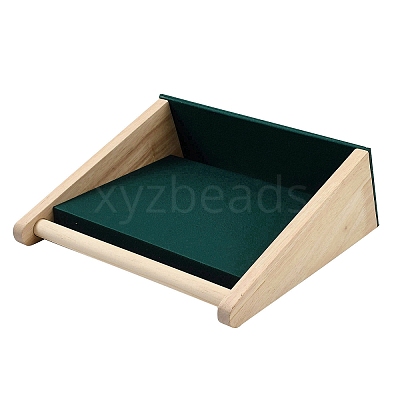 Velvet with Wood Jewelry Display Stands NDIS-F004-04B-1