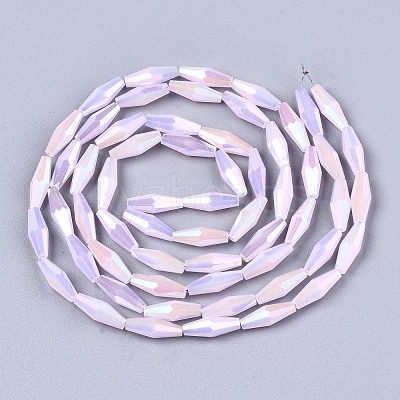 Electroplate Glass Beads Strands EGLA-S194-03A-B05-1