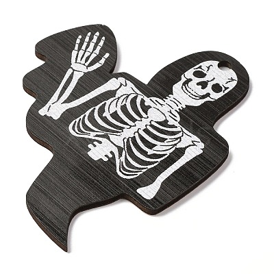 Halloween Printed Wooden Big Pendants WOOD-I016-01D-1