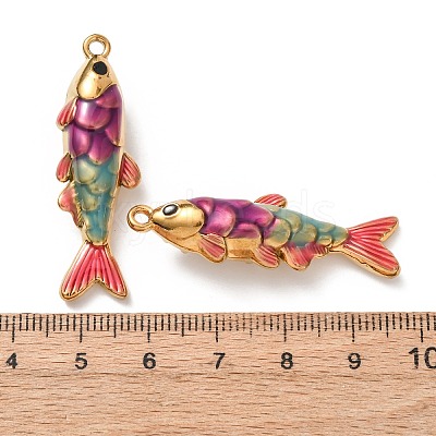 304 Stainless Steel Enamel Pendants STAS-Z193-13G-04A-1
