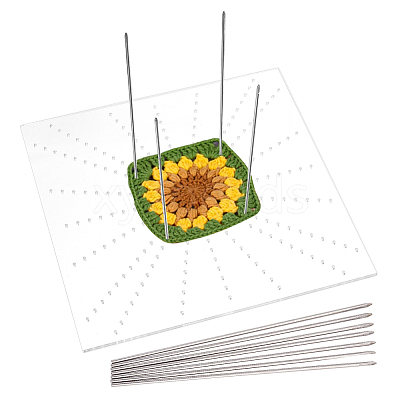 Acrylic Crochet Blocking Board AJEW-WH0317-03-1