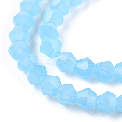 Imitation Jade Glass Beads Strands EGLA-A039-J2mm-D03-1