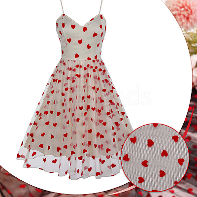 Polyester Mesh Lace Fabric DIY-WH0504-330D-1