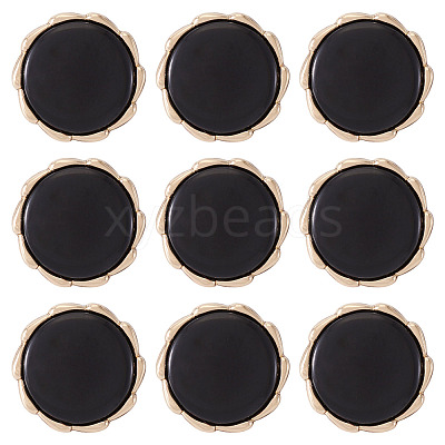 10Pcs Alloy Resin Shank Buttons BUTT-TA0001-36B-1