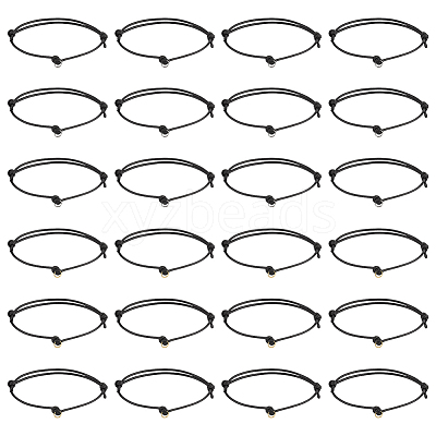 48Pcs 2 Colors Eco-Friendly Korean Waxed Polyester Cord Adjustable Bracelet Making AJEW-MA00002-1