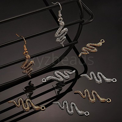 60Pcs 2 Colors Alloy Pendants TIBEP-SZ0001-08-1