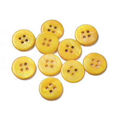Freshwater Shell Buttons SHEL-C005-02G-1