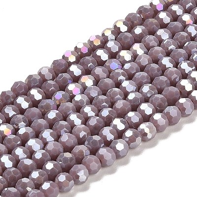 Opaque Glass Beads Stands X-EGLA-A035-P4mm-B11-1