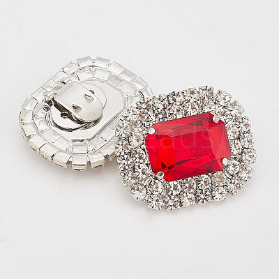 Alloy Rhinestone Shoe Decorations FIND-WH0126-417A-1