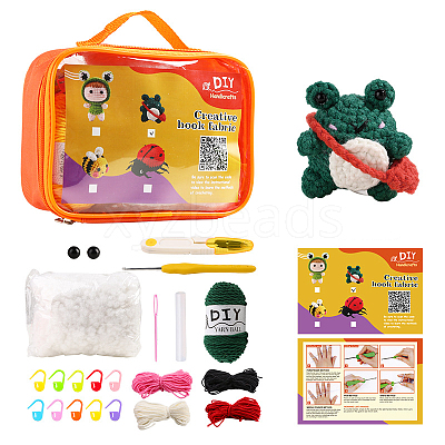 DIY Frog Knitting Kits X1-DOLL-PW0016-01F-1