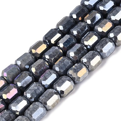 Anti-Tarnish Electroplate Glass Beads Strands EGLA-N027-03A-18-1