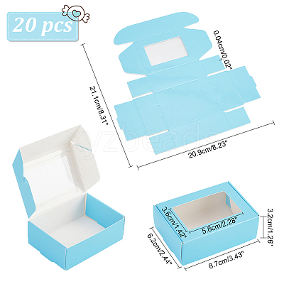 Cardboard Paper Shipping Box CON-WH0084-62A-1