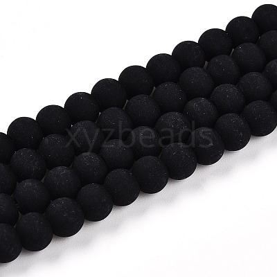 Opaque Glass Beads Strands GLAA-T032-P6mm-MD01-1