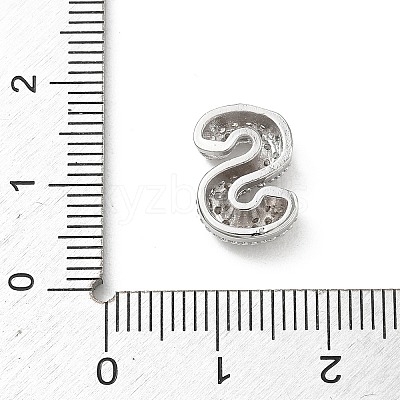 Brass Micro Pave Cubic Zirconia Pendants KK-A300-02P-S-1