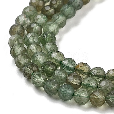 Natural Green Apatite Beads Strands X-G-G105-A01-03-1