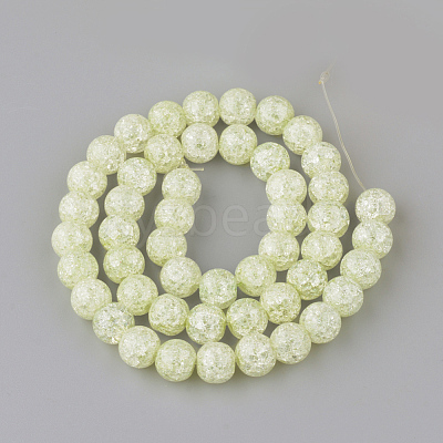 Synthetic Crackle Quartz Beads Strands X-GLAA-S134-8mm-08-1