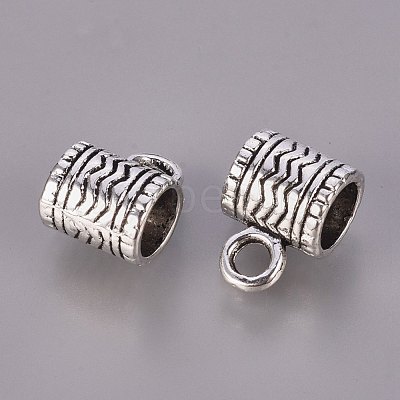 Tibetan Style Alloy Tube Bails K08U0042-1